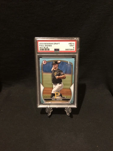 2023 Paul Skenes /499 Bowman Draft Sky Blue Rookie Card RC PSA 9 Mint 🔥📈 BD14