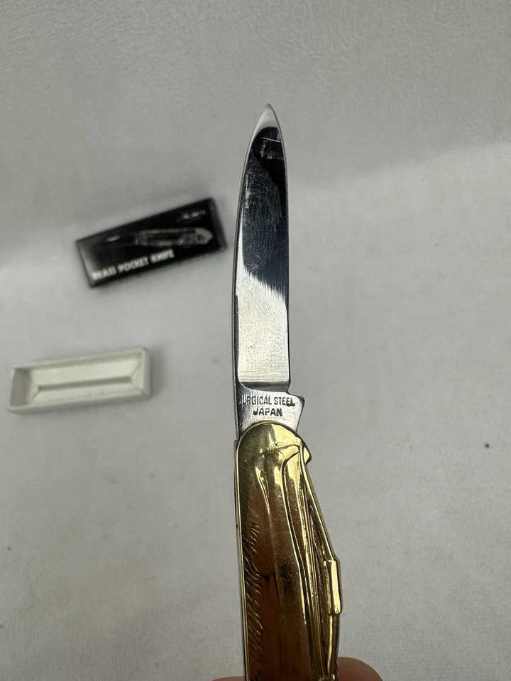 Navaja de Bolsillo Parker Cut Co Figura India y Mango de Arco Acero Quirúrgico Rara De Colección Foto 4 de 4