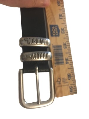 HARLEY DAVIDSON Black Leather Belt 30\