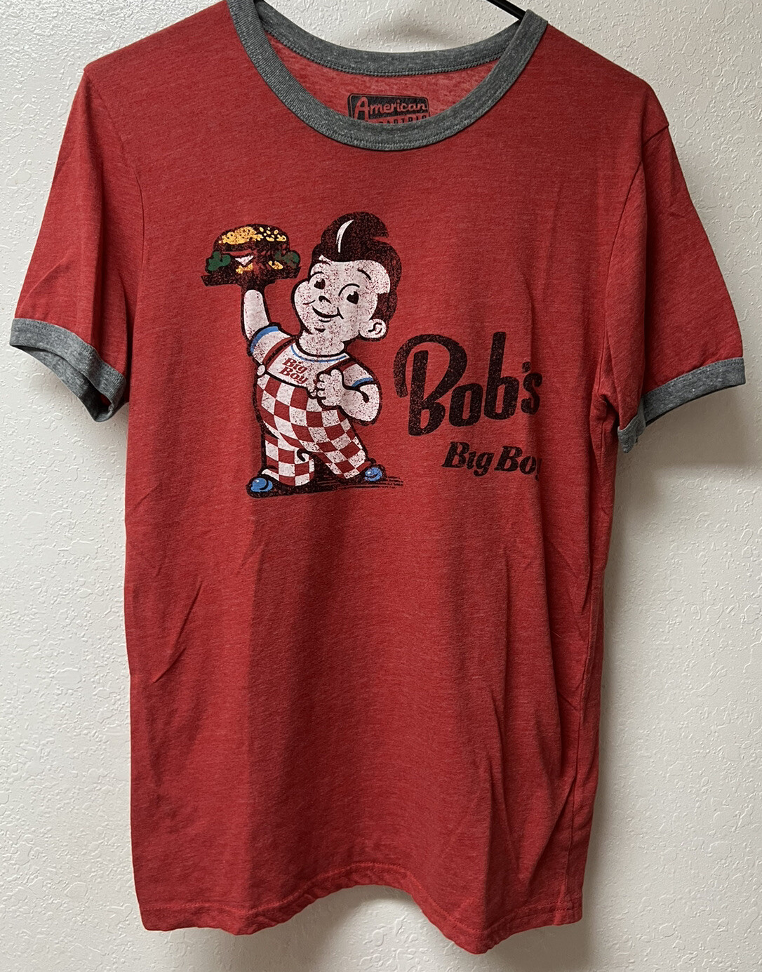 American Road Trip Bob's Big Boy Burgers Men's Sz Sma… Gem