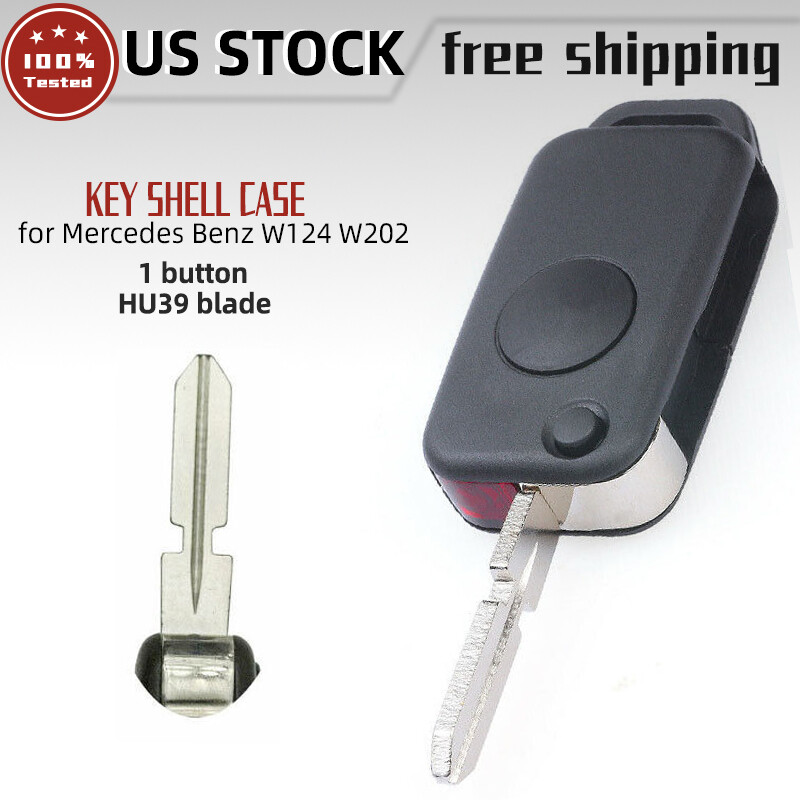 ベンツ 鍵 For Mercedes Benz S500 SL500 W124 W202 Flip Remote Key Shell