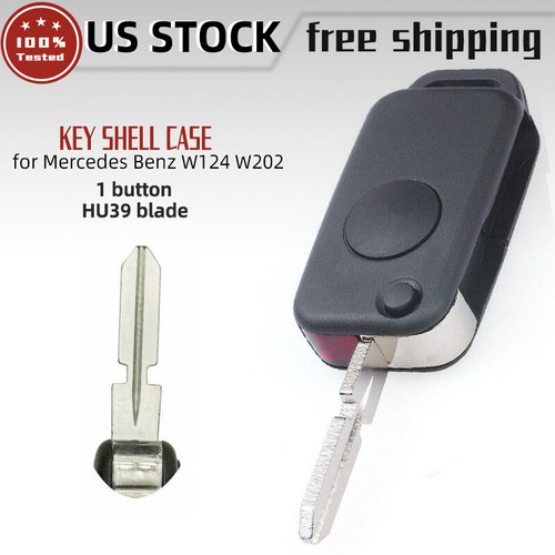 Sl500 Key For Mercedes Benz S500 SL500 W124 W202 Flip Remote Key Shell Fob Uncut ...
