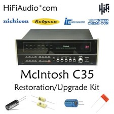 McIntosh C35 preamp restoration recap repair upgrade rebuild kit capacitor