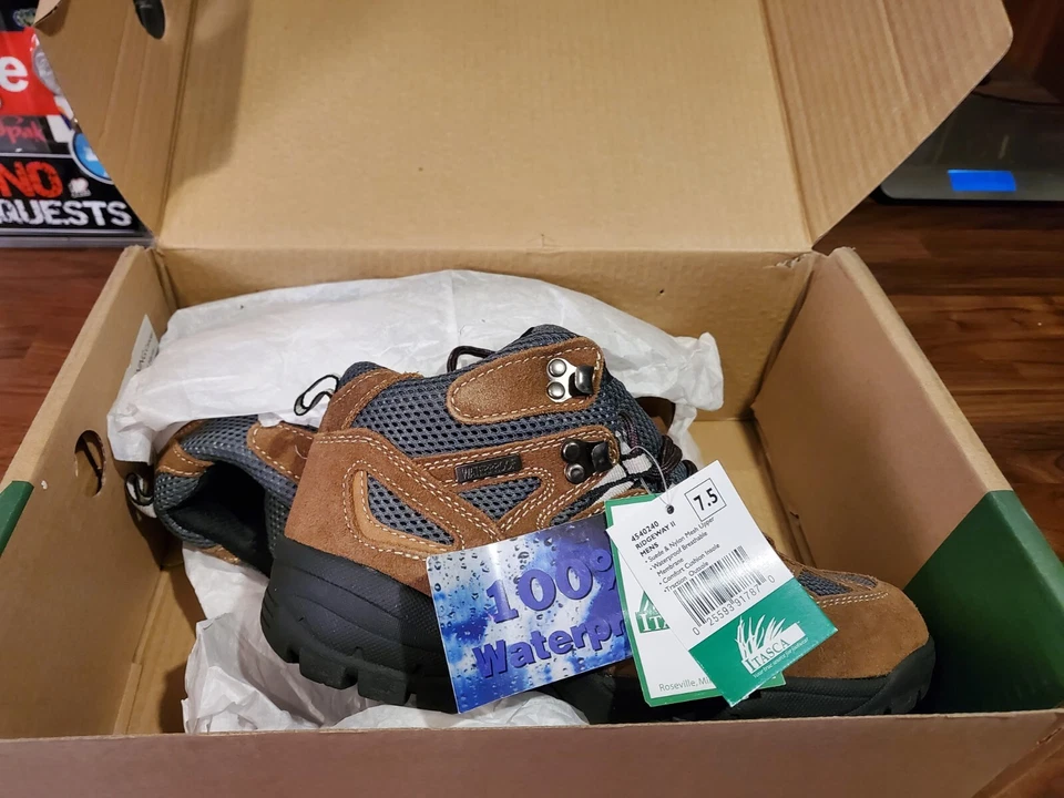 Men's Size 7.5 ITASCA Ridgeway II Waterproof Hiking Work Boot +box FREE SHIP - Image 3 of 4