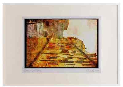 Italien 111050 Gebäude entlang des Kanals Venedig A2 Bilderrahmen Aquarelldruck