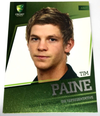 2012-13 SE BIG BASH CRICKET CARD AUST. REPRESENTIVE CARD AR27 TIM PAINE