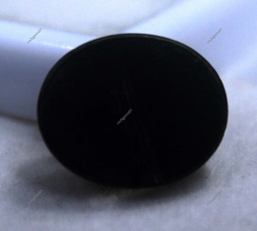 Opale di Fuoco Australiano Naturale 10 Ct Ovale Doppio Nero Lucido Gemma Certificato - Foto 7 di 7