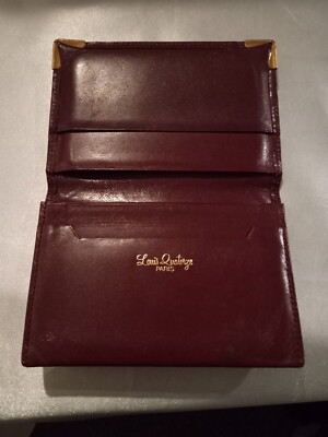 VINTAGE LOUIS QUATORZE PARIS BURGUNDY LEATHER
