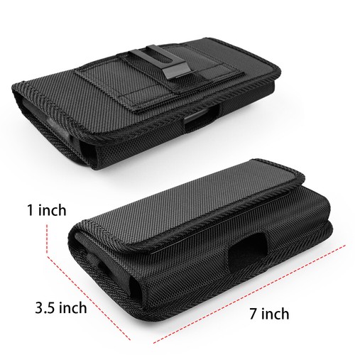 7 in x 4inch Extra Large Pouch Belt Clip Leather Holster Carrying Case for Phone - Picture 41 of 49