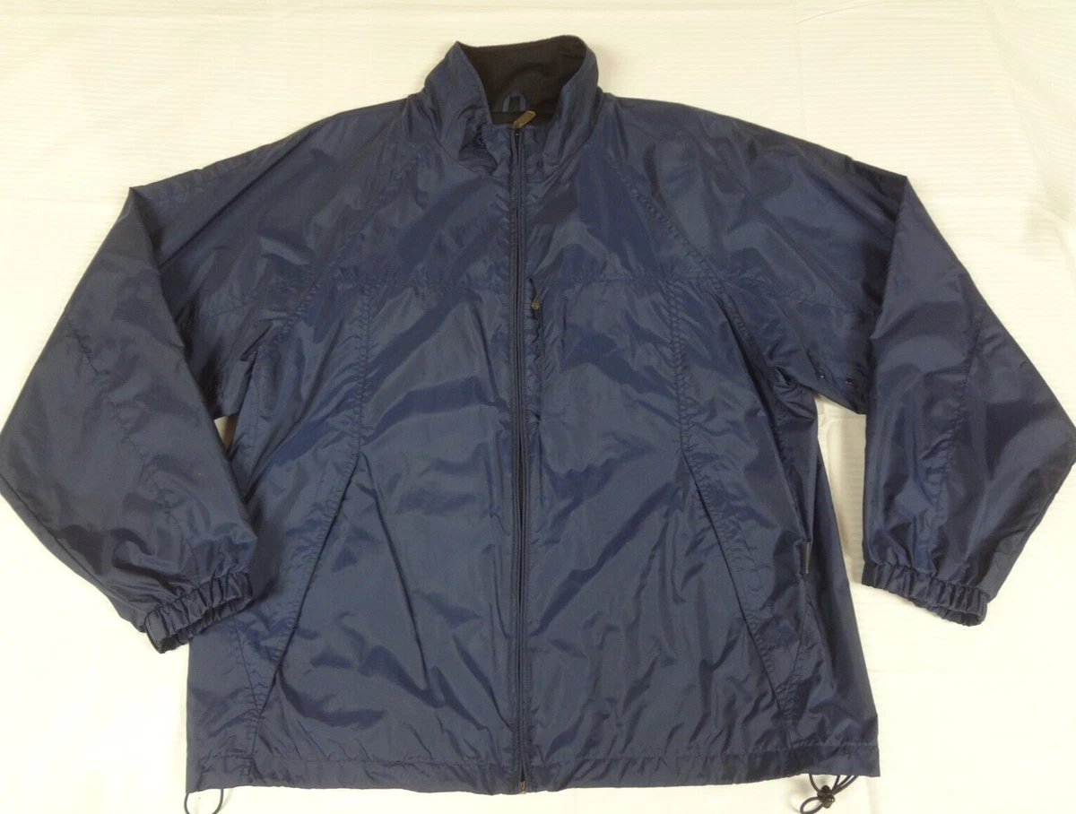 Veste de sport vintage « Weather Tamer » blanche et bleu