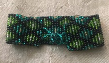 Girl  s Kids 6  Braded Bracelet 1  Thick Green  Black Diamond Design