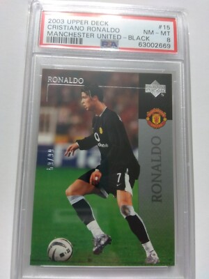 2003 Upper Deck Manchester United ♯15 Cristiano Ronaldo Silver/99