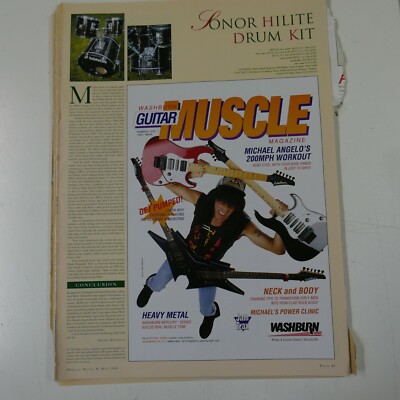 21x30cm magazine cutting 1993 WASHBURN , MICHAEL ANGELO