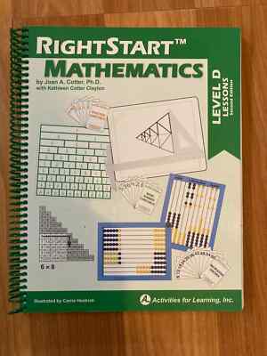 RightStart Mathematics Level D Lessons - Second Edition - Spiral-bound - GOOD
