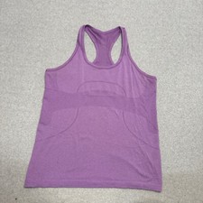 Lululemon Swiftly Tech Tank Top Shirt Women  s Size 12 Purple Racerback Yoga Run