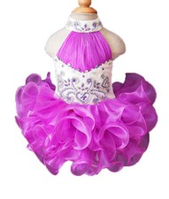 Jenniferwu Pageant Dress Girls' Tulle Princess Wedding Dress for Toddler Baby