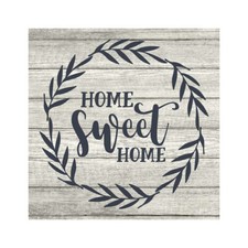 Home Sweet Home Rustic Farmhouse Style White Wood Sign Wall B3-12120001013