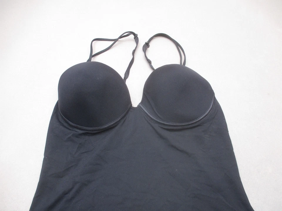 Camiseta sin mangas 36B Le Mystere para mujer forrada negra con aros cami moldeadora 8P Foto 2 de 4