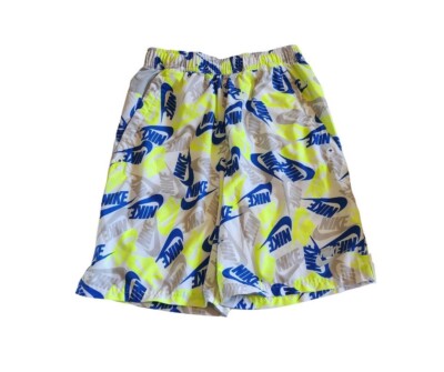 Nike Boys all over Logo print woven shorts size XL | eBay