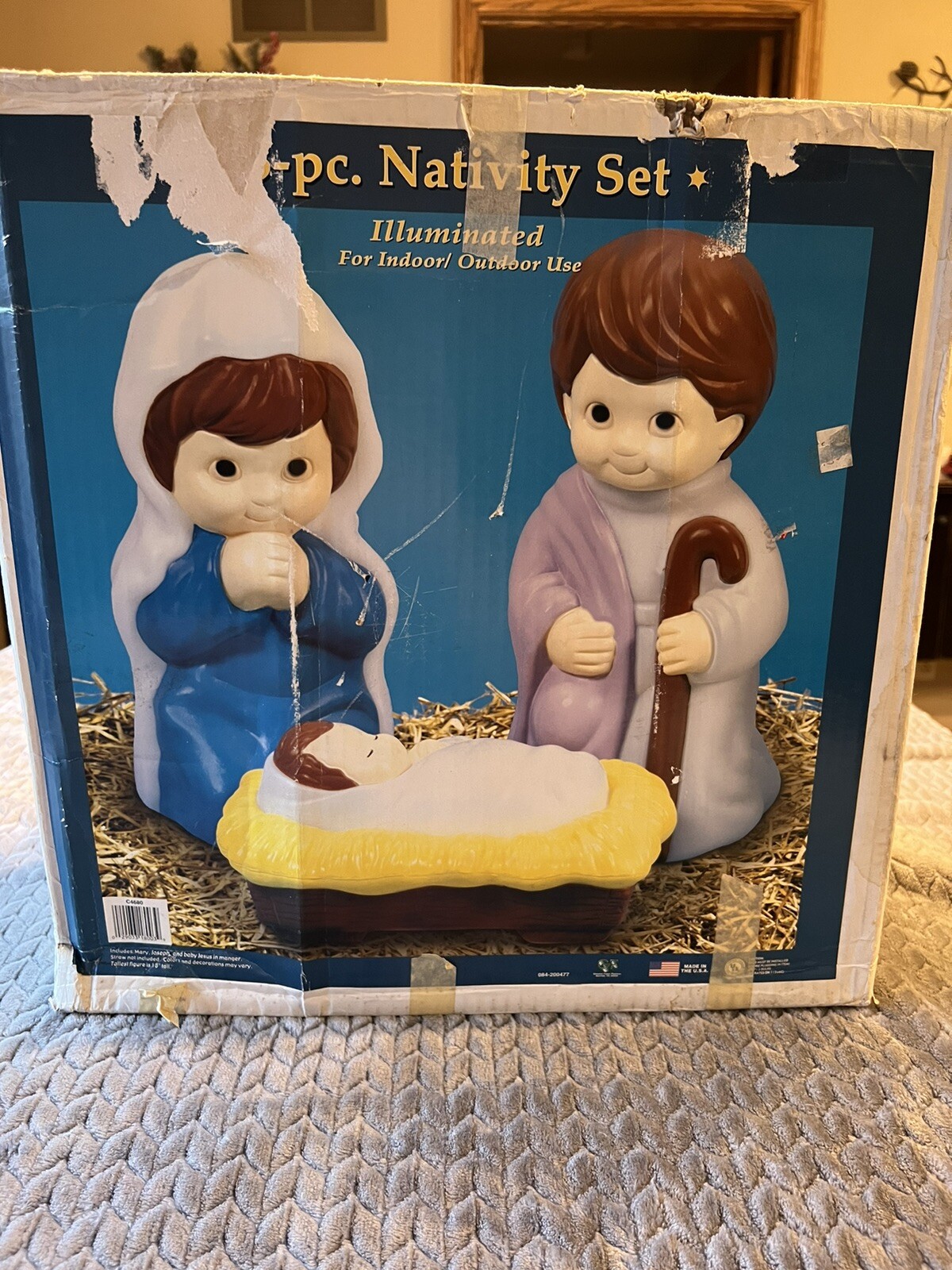 Vintage General Foam Plastics Blow Mold Boy Girl Child’s 3 Piece