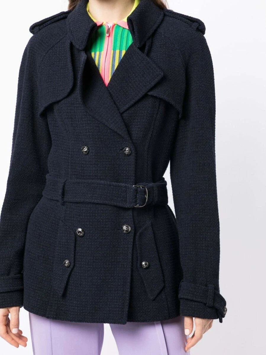 Trench cappotto corto con cintura Chanel