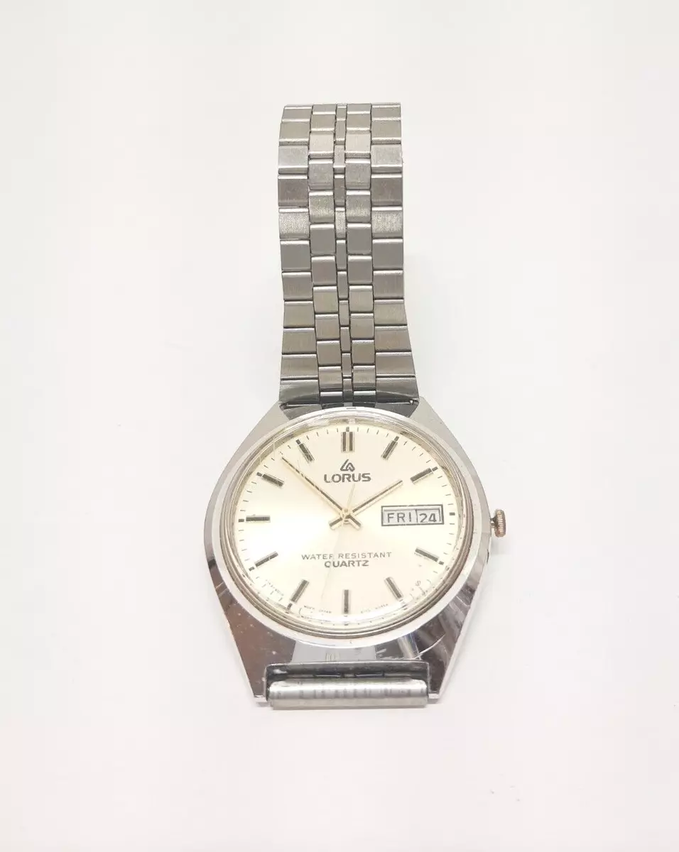 Lorus Pulsar Mens Stainless Steel Watch Y148 8049 New Battery eBay