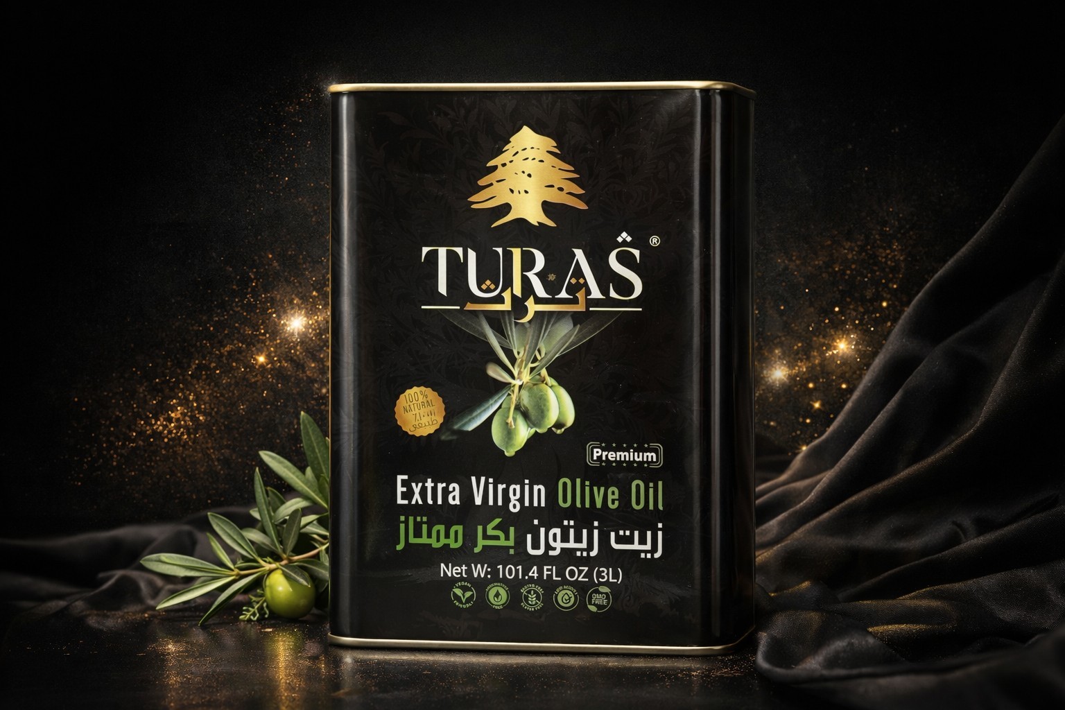 Lebanese Extra Virgin Olive Oil, 101.4 Fl Oz