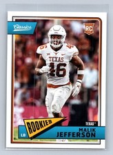 Malik Jefferson - 2018 Classics Football Rookie RC Card # 239