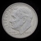 90% Silver - Pre-1965 Roosevelt Dime Circulated Condition - M2-11