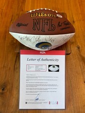 2000 LOS ANGELES RAMS AUTHENTIC SIGNED/AUTOGRAPHED SUPERBOWL LVI CHAMPS FOOTBALL
