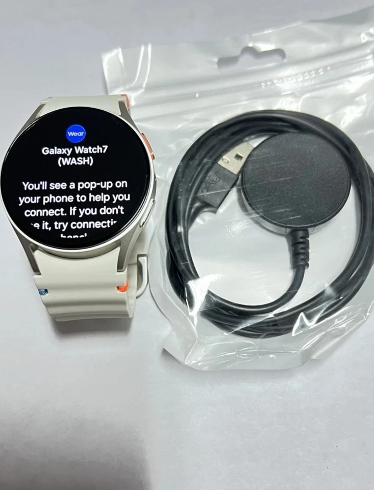 三星 Galaxy Watch 7 40 毫米 AI 智能手表 SM-L300、GPS、WiFi、蓝牙、银色 — 第 2/4 张图片