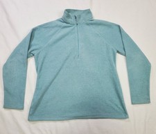 Eddie Bauer Blue Fleece Pullover Quarter Zip Women's Large