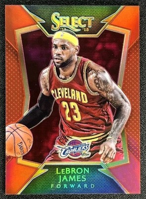 2014-15 Panini Select LeBron James #57 Red Prizm Color Match Cavaliers /149