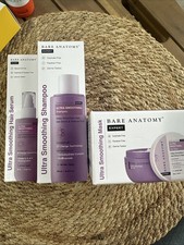 Bare Anatomy Expert Ultra Smoothing Shampoo, hair serum, and