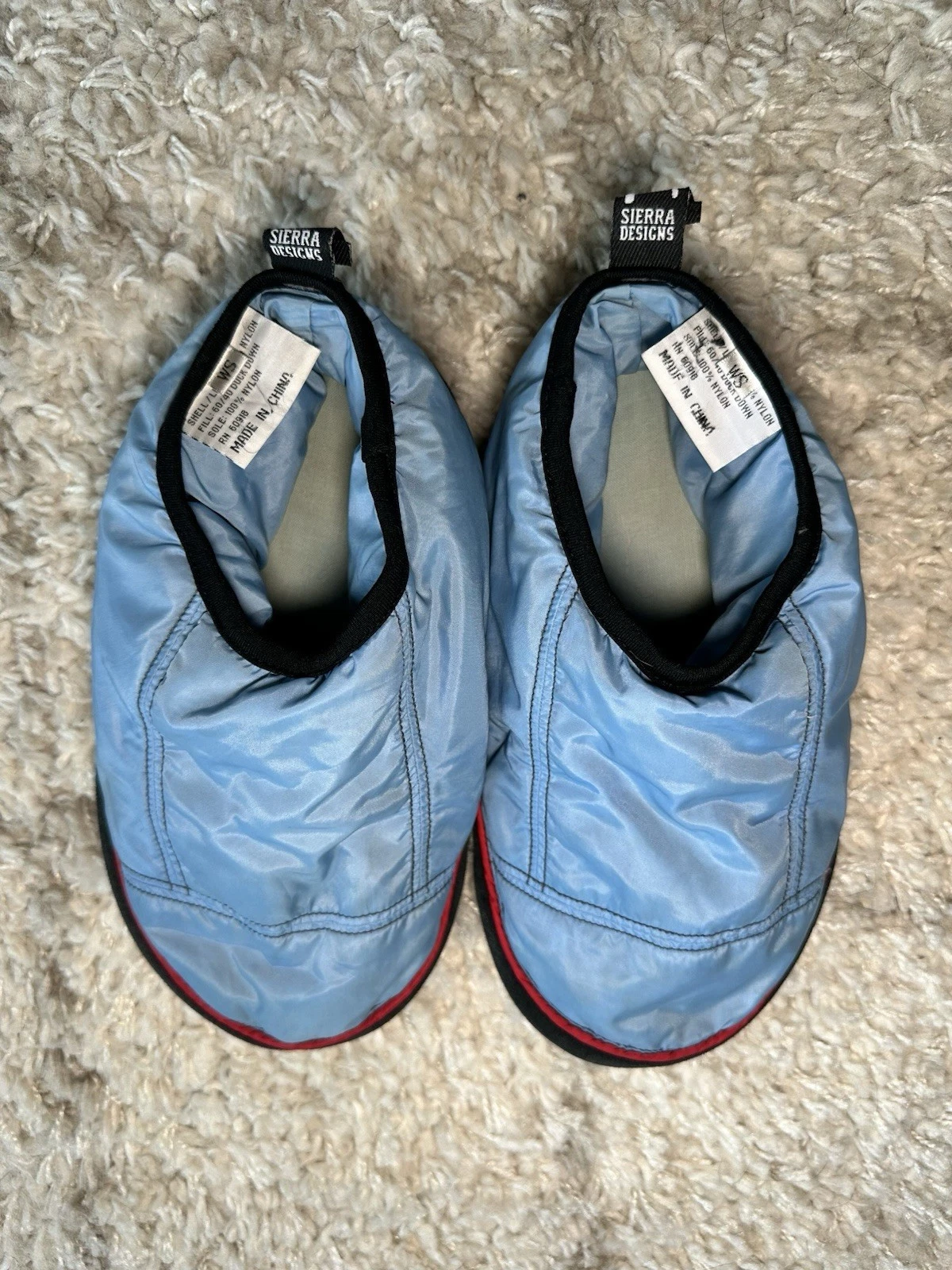 VTG Sierra Designs Lightweight Down Feather Camping Booties Leather Sole Small
Opens in a new window