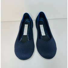 Rothy's The Flat Navy Flat Ballet Shoes Women's Size 6 Washable M