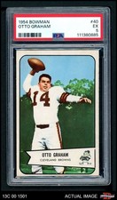 1954 Bowman #40 Otto Graham Browns-FB HOF Northwestern PSA 5 - EX