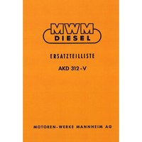 Mwm Schlepper Dieselmotor Akd 312 V 4 Zylinder Traktor Ersatzteilliste