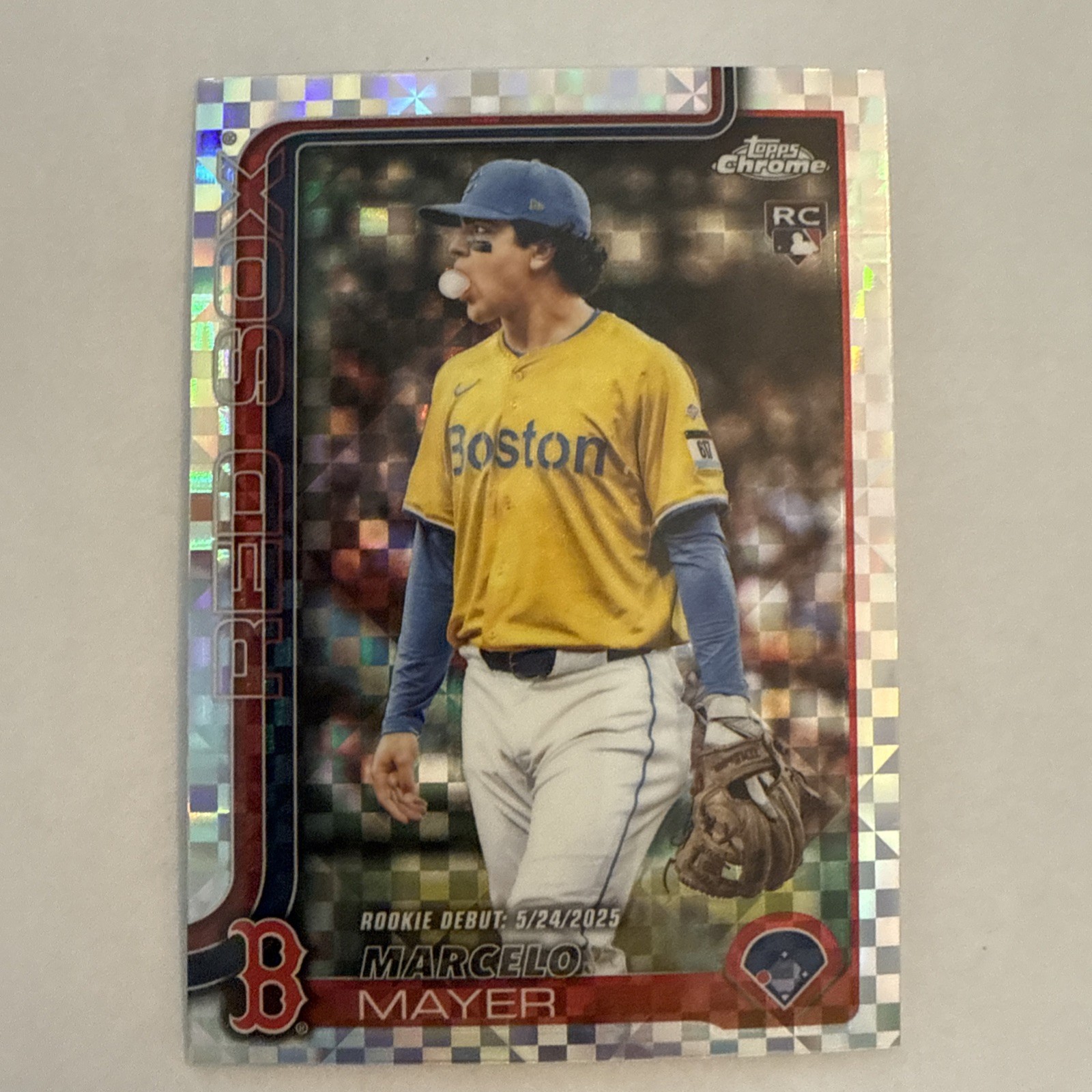 Marcelo Mayer 2025 Topps Chrome Update #USC117 Rookie Debut - X 