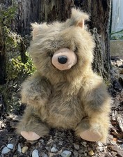 John Kuschel Tier Sitting Brown Bear 18 Vintage German Made Plush