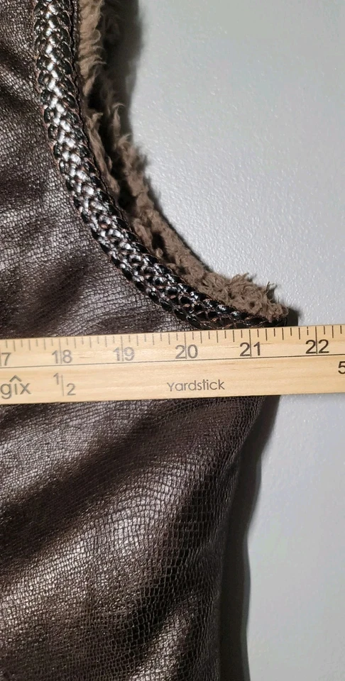 Cripple Creek Womens Brown Vest Size Large Snakeskin Patterned Button Up - Image 4 of 4