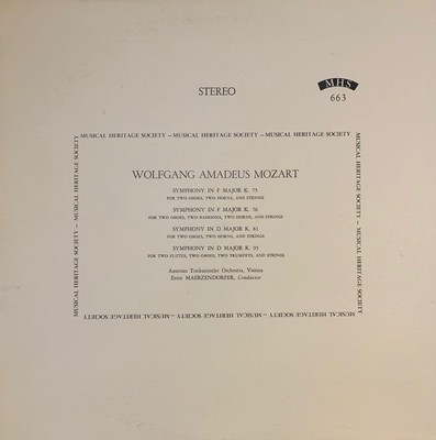 Wolfgang Amadeus Mozart, Tonkünstler Orchestra, Ernst Märzendorfer, Symphony I