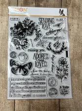 Simon Says Stamp Vintage Love Notes Stamp Set & Matching Die Set~~New In Package