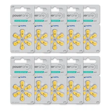 Power One Size 10 PR70 Zinc Air Hearing Aid Battery (60 Batteries)