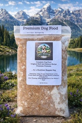 Fresh Beef & Salmon Dog Food 32oz | No Fillers, Preservatives, AdditivesPremium