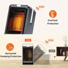 1000W Portable Space Heater Fast Heating For Bedroom Office Black Trending