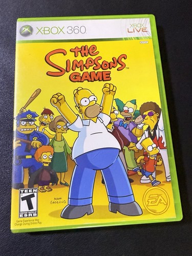 The Simpsons Game (Xbox 360, 2007) Complete CIB