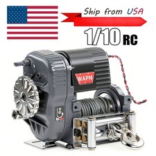 1/10 1/8 Universal Simulation Winch For 1/10 1/8 Traxxas TRX4 RC4WD D90 Axial RC