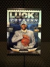 Panini Prizm Black Luck of the Lottery #6 Carmelo Anthony Nuggets 2024-25