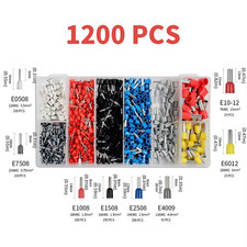 1200Pcs Wire Ferrules Connectors Terminals Kit Assortment Ferrule Wire Connector